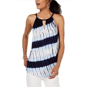 INC International Concepts Tie Dye Tank Rayon Bling Casual Plus 2X XXL